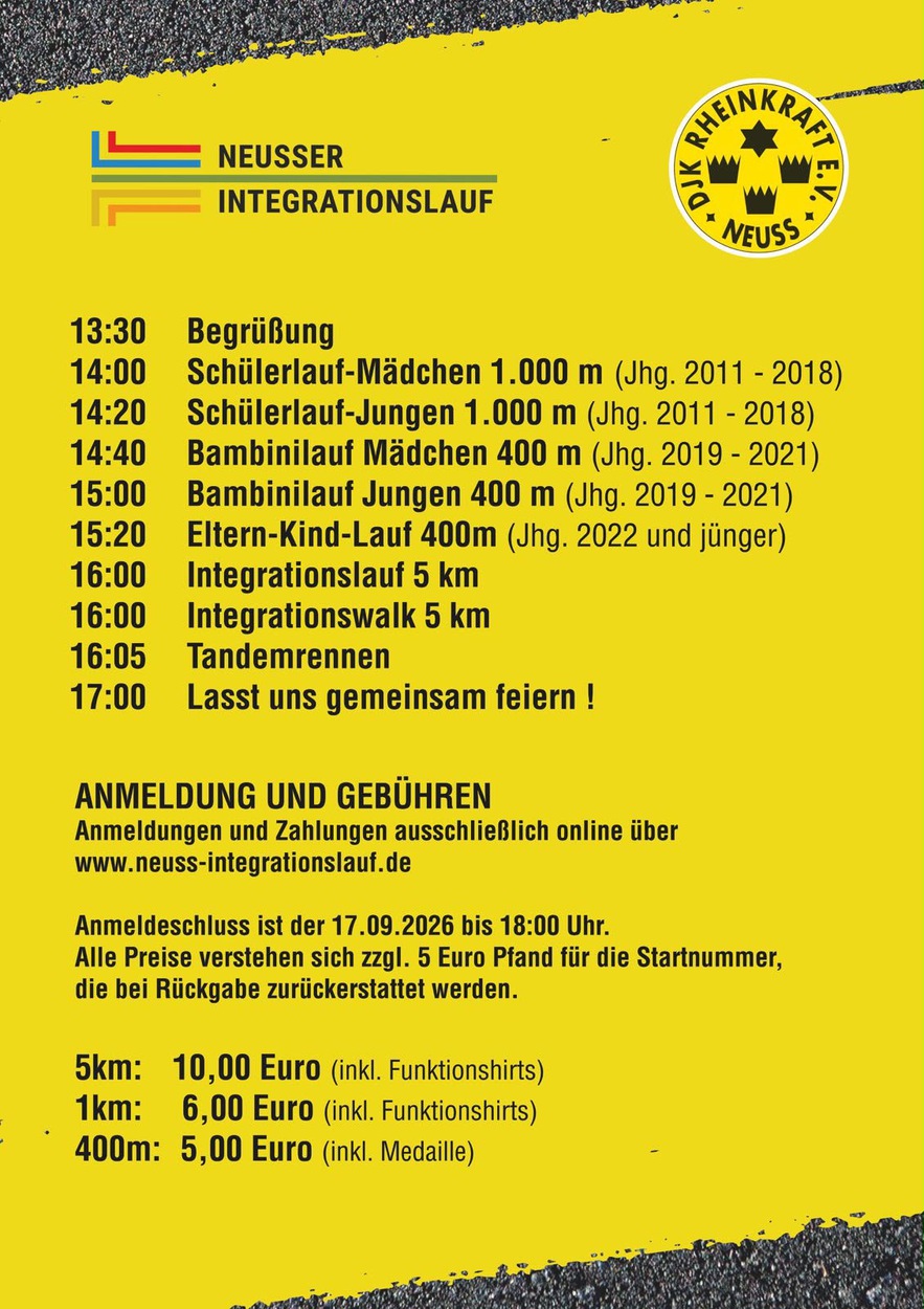 Parkplatz voll: Neusser Inklusionslauf auf der Wolker-Anlage